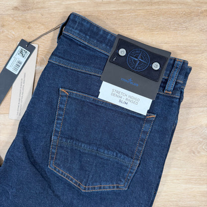 Stone Island Stretch Indigo Denim Jeans - Slim
