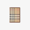Burberry Check Passport Holder in Archive Beige
