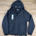 C.P. Company GD Liner Padded Goggle Jacket in Black