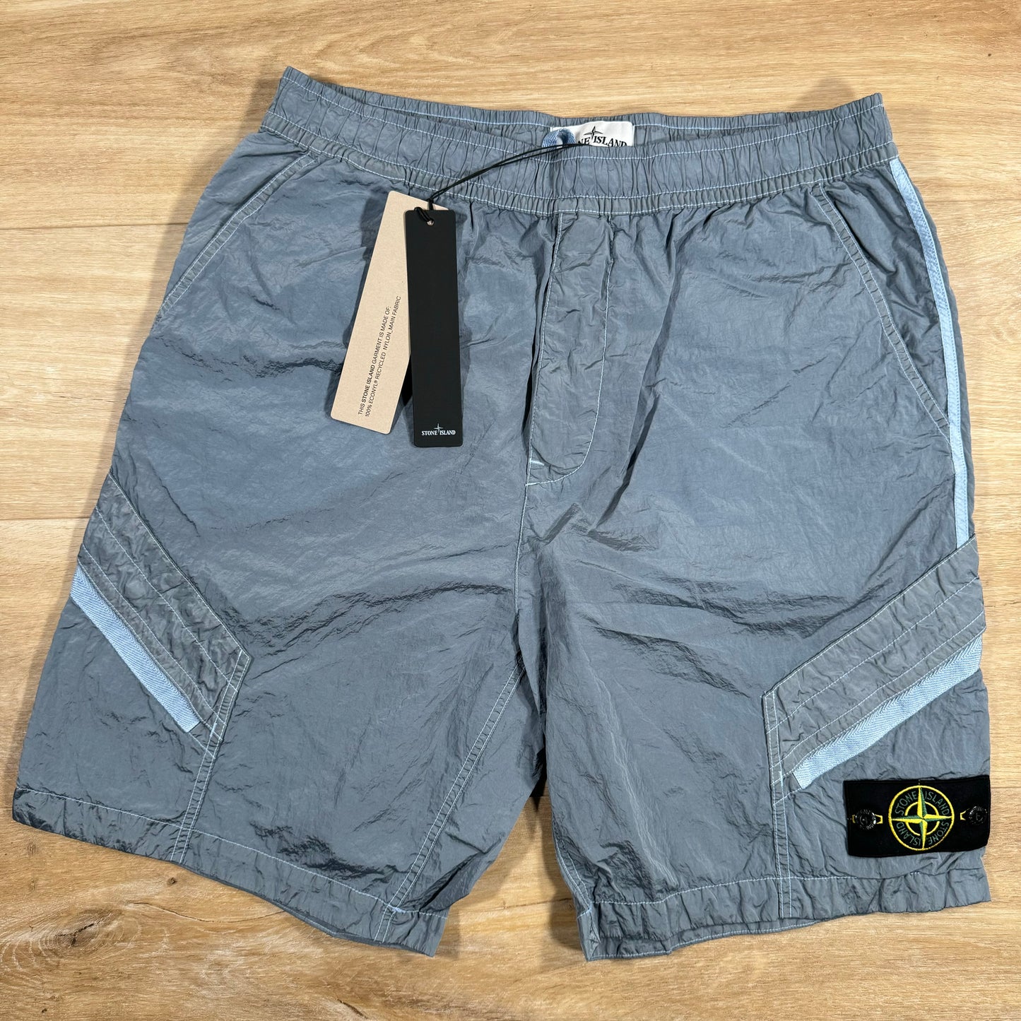 Stone Island Nylon Metal Bermuda Shorts in Sky Blue