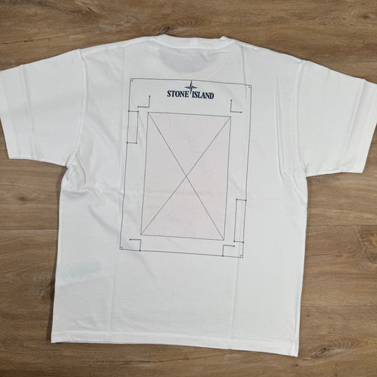 Stone Island 24/2 Organic Cotton Logo T-Shirt in White