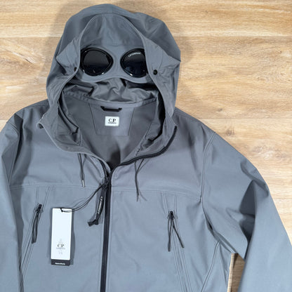 C.P. Company Shell-R Goggle Jacket in Smoked Pearl - Grey