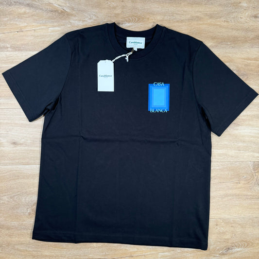 Casablanca Gradient Casa Logo T-Shirt in Black