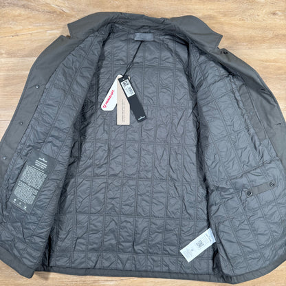 Stone Island Ghost Weatherproof Cotton Canvas Blazer in Dark Grey