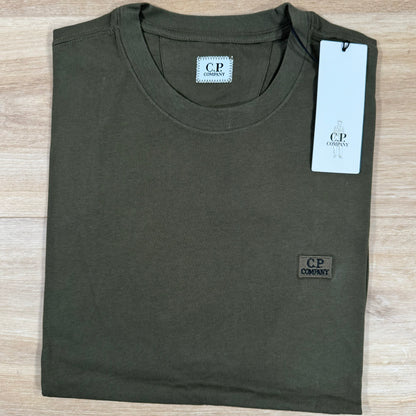 C.P. Company Logo Patch T-Shirt in Ivy Green