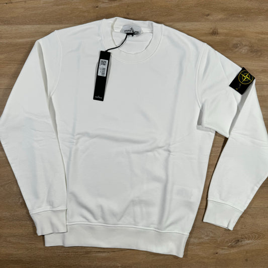 Stone Island Crewneck Sweatshirt in White
