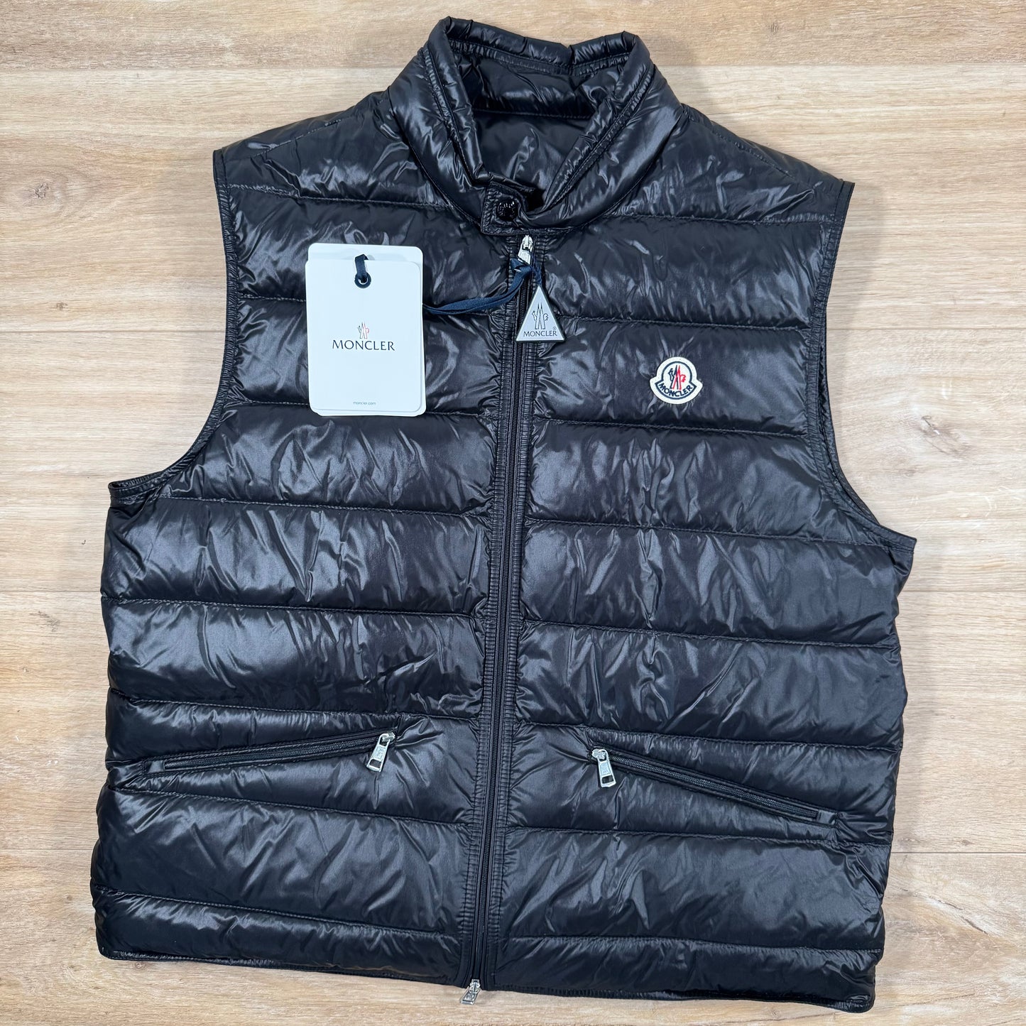 Moncler Gui Packable Down Gilet in Black