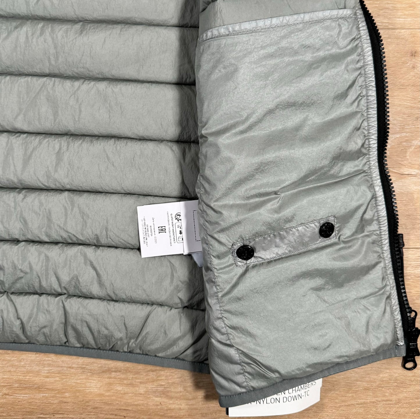 Stone Island Nylon Down-TC Light Vest in Grey