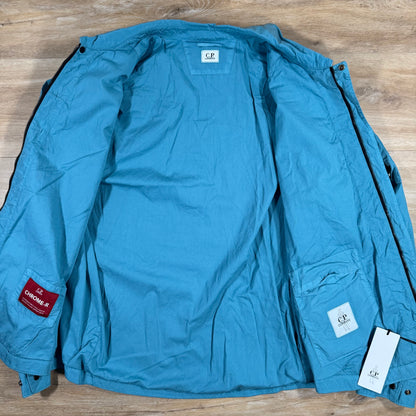 C.P. Company Chrome-R Lens Overshirt in Aegean Blue