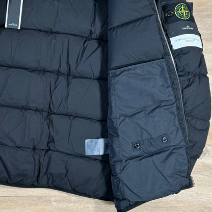 Stone Island Quilted Down-TC Jacket in Black