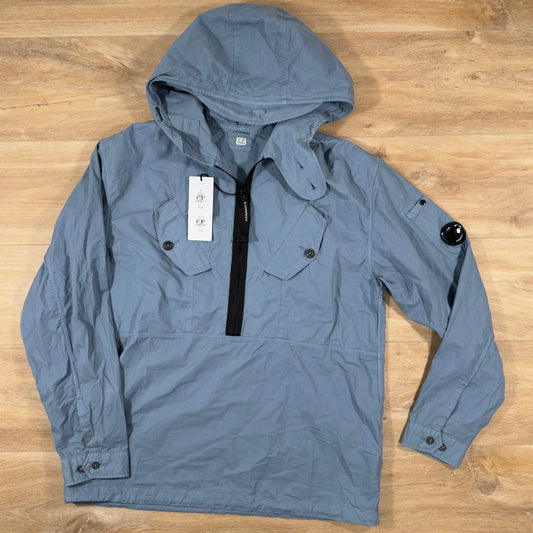 C.P. Company Quarter-Zip Smock Jacket in Infinity Blue