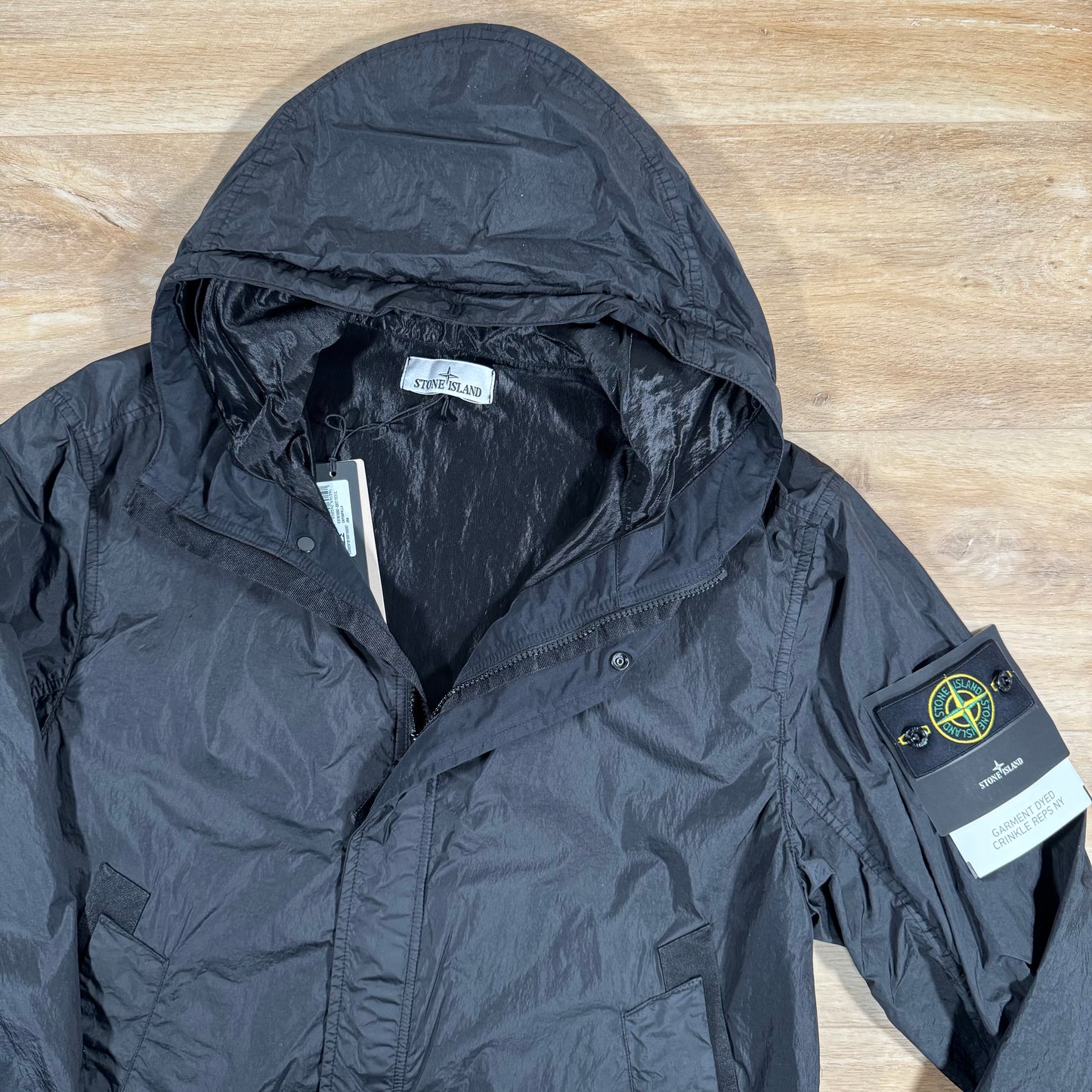 Stone Island Crinkle Reps R-NY Jacket in Black