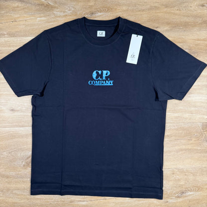 C.P. Company Graphic Logo T-Shirt in Navy