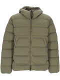 C.P. Company Chrome-R Goggle Down Jacket in Fallen Rock - Beige