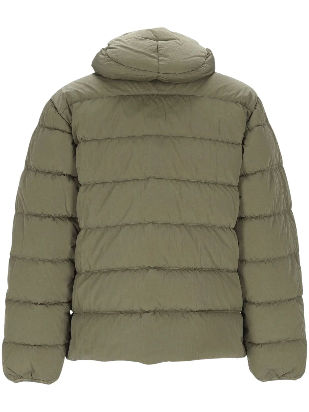 C.P. Company Chrome-R Goggle Down Jacket in Fallen Rock - Beige