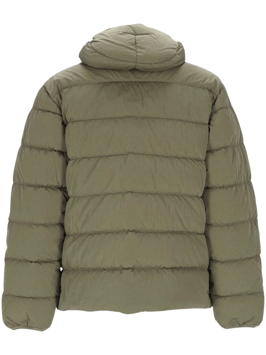 C.P. Company Chrome-R Goggle Down Jacket in Fallen Rock - Beige