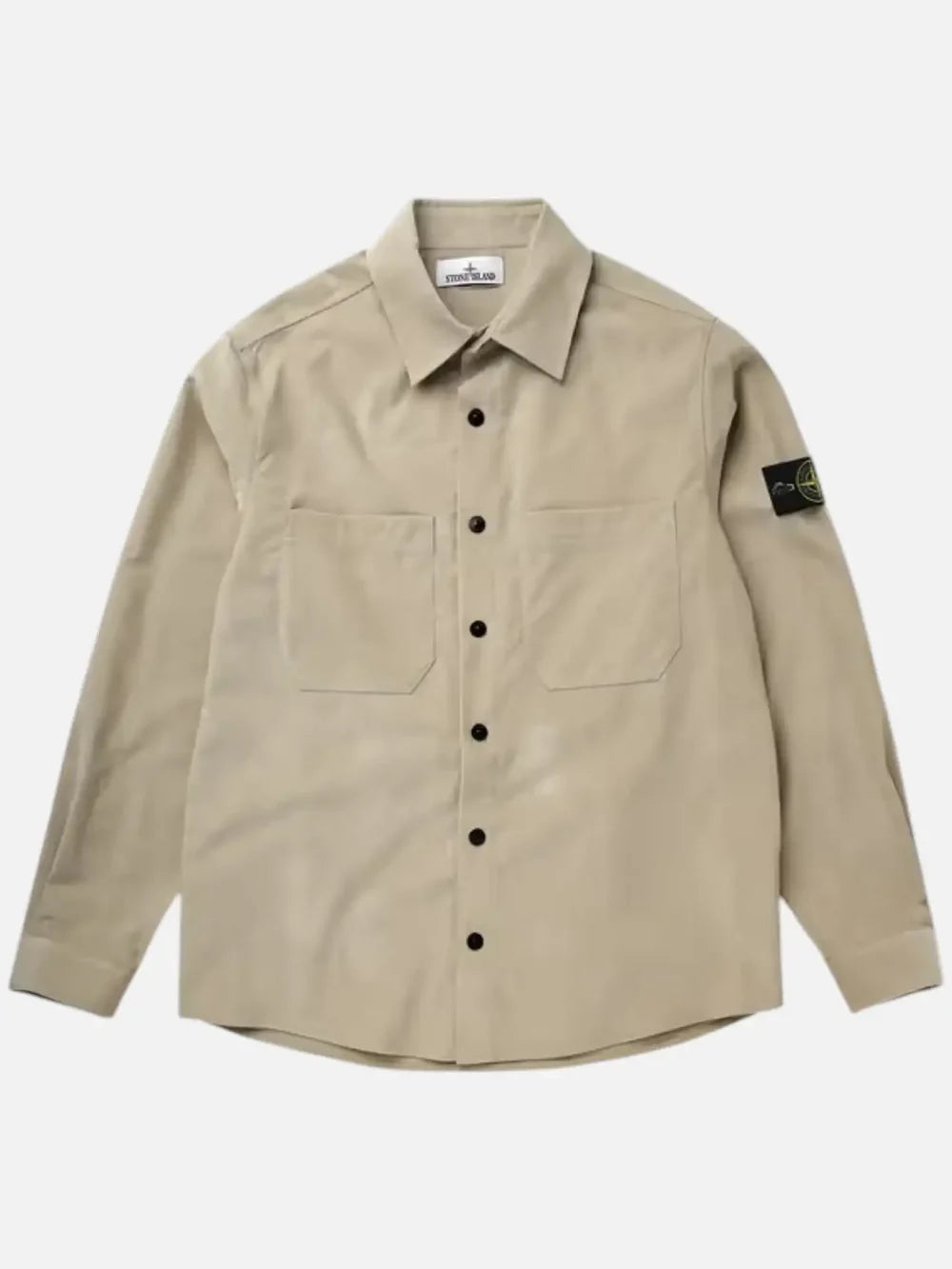 Stone Island Cotton Micro Corduroy Overshirt in Sand