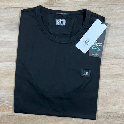 C.P. Company Mercerized Logo T-Shirt in Black