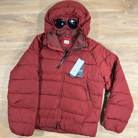 C.P. Company Chrome Down Goggle Jacket in Ketchup