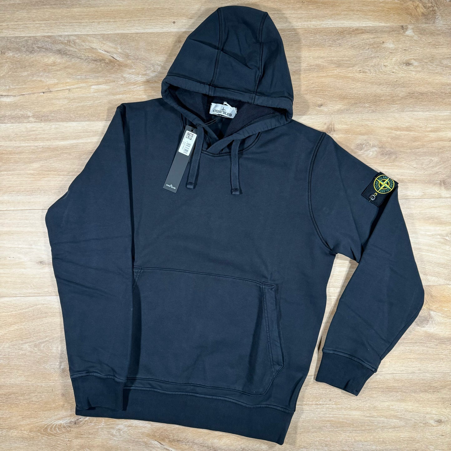 Stone Island Pullover Hoodie in Navy