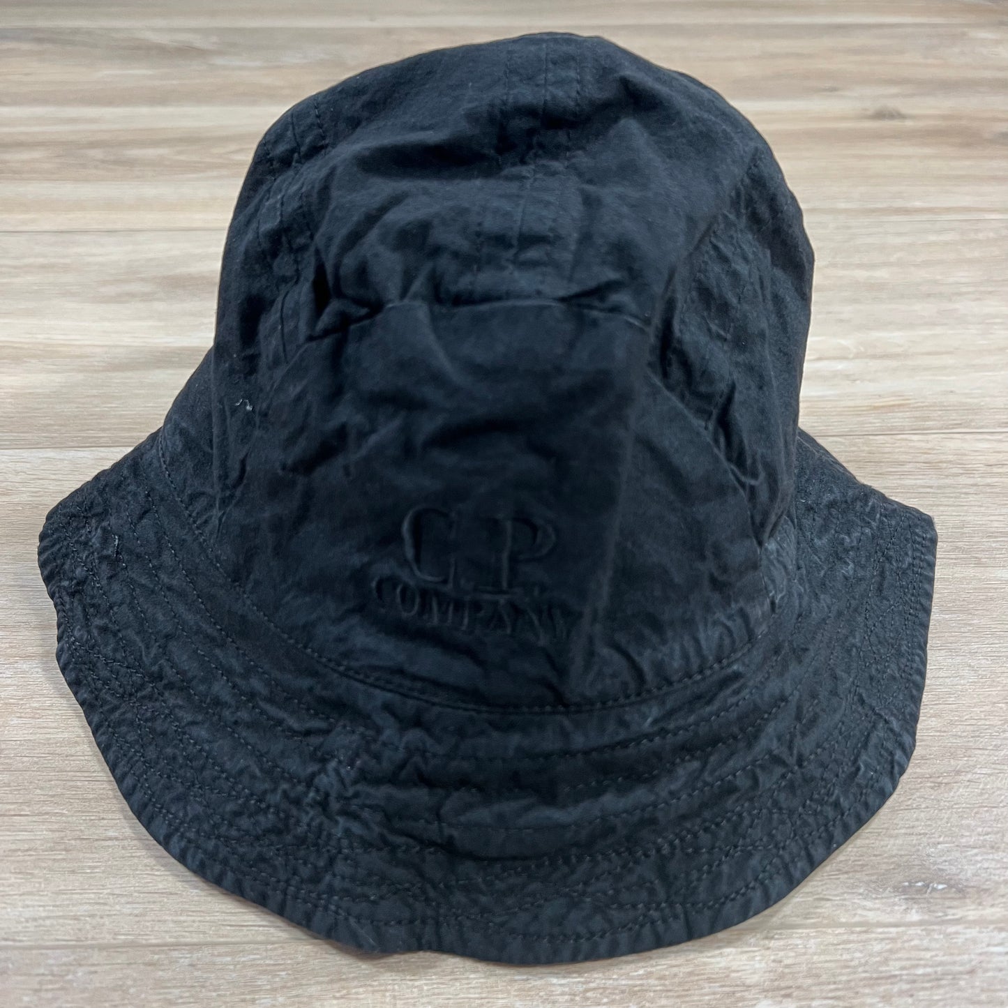 C.P. Company Ba-Tic Logo Bucket Hat in Black