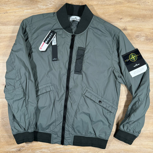 Stone Island Skin Touch Nylon Bomber Jacket in Musk