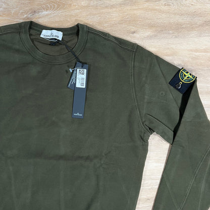 Stone Island Crewneck Sweatshirt in Olive