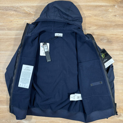 Stone Island Soft Shell-R Jacket in Navy