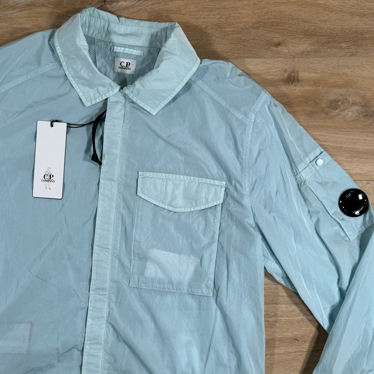 C.P. Company Chrome Lens Overshirt in Starlight Blue