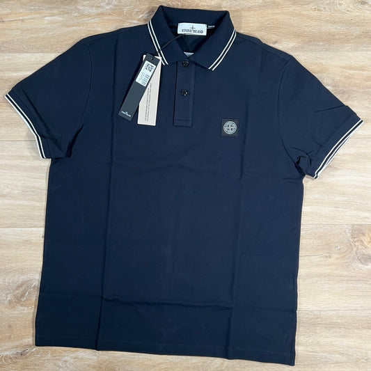 Stone Island Patch Polo Shirt in Navy