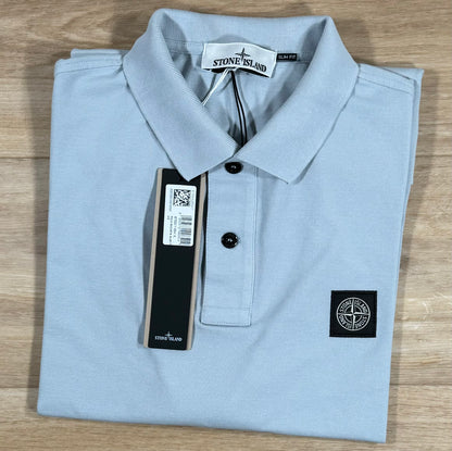 Stone Island Slim Polo Shirt in Sky Blue