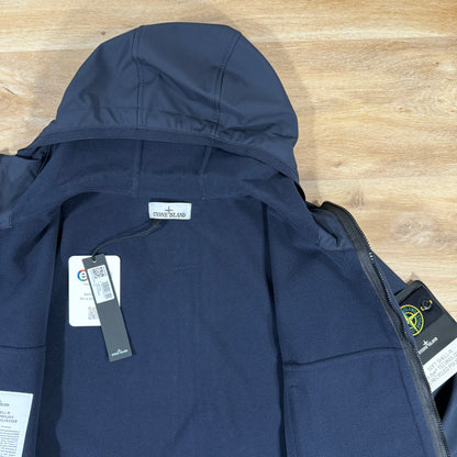 Stone Island Soft Shell-R Jacket in Navy