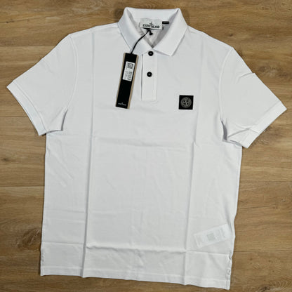 Stone Island Slim Polo Shirt in White