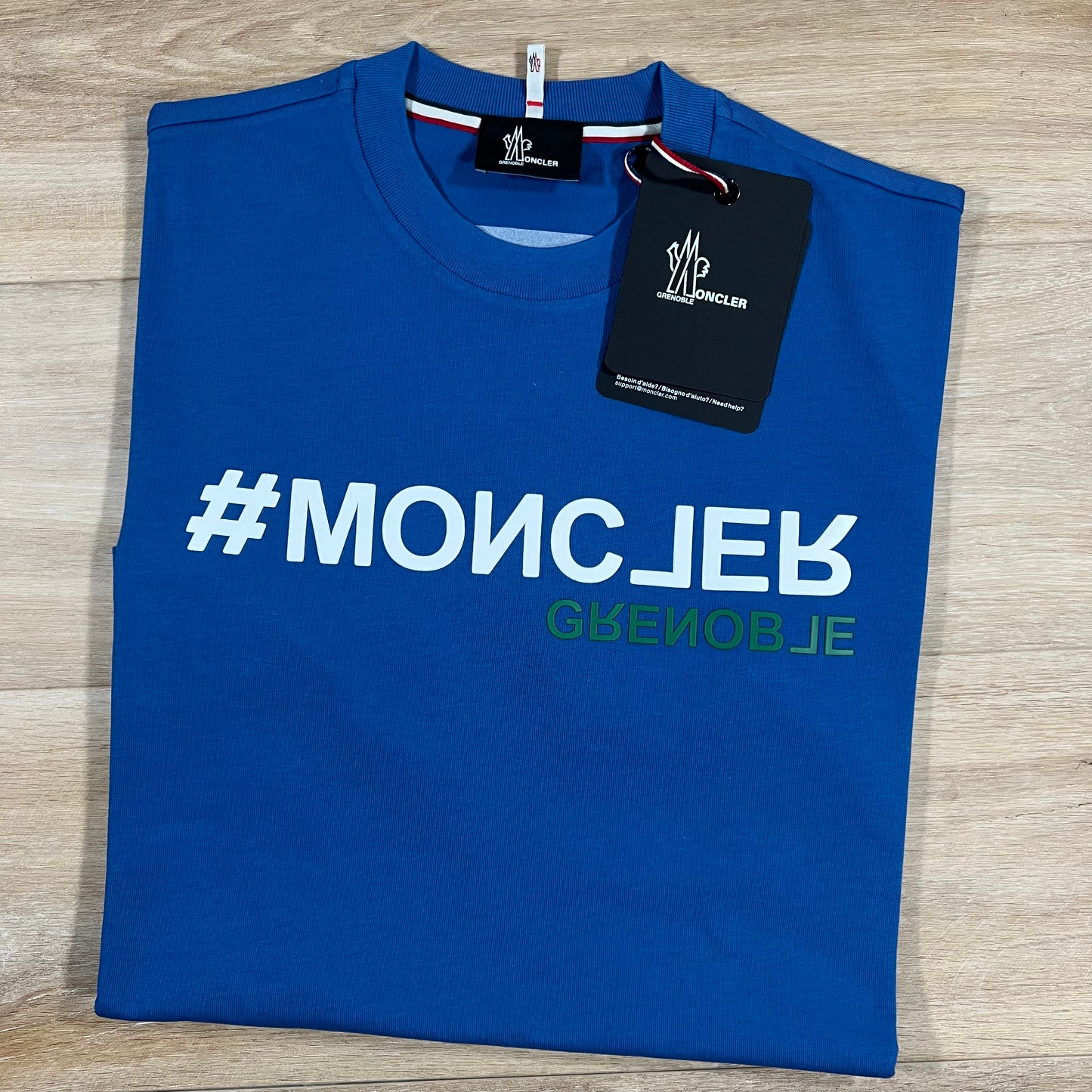 Moncler Grenoble Logo T-Shirt in Blue