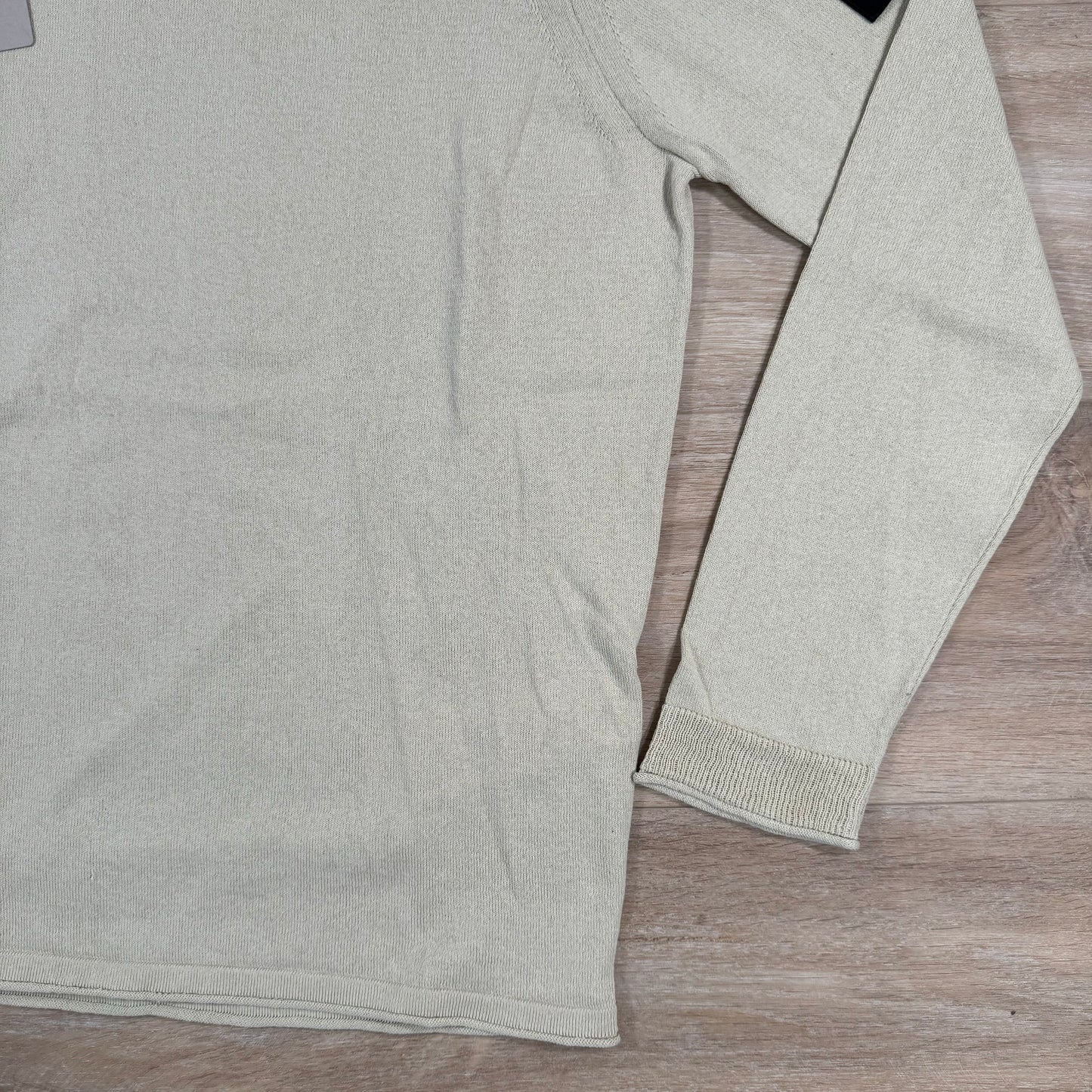 Stone Island Crewneck Knit Sweatshirt in Ecru