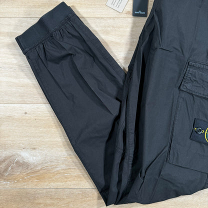 Stone Island Stretch Tela Cargo Pants in Black