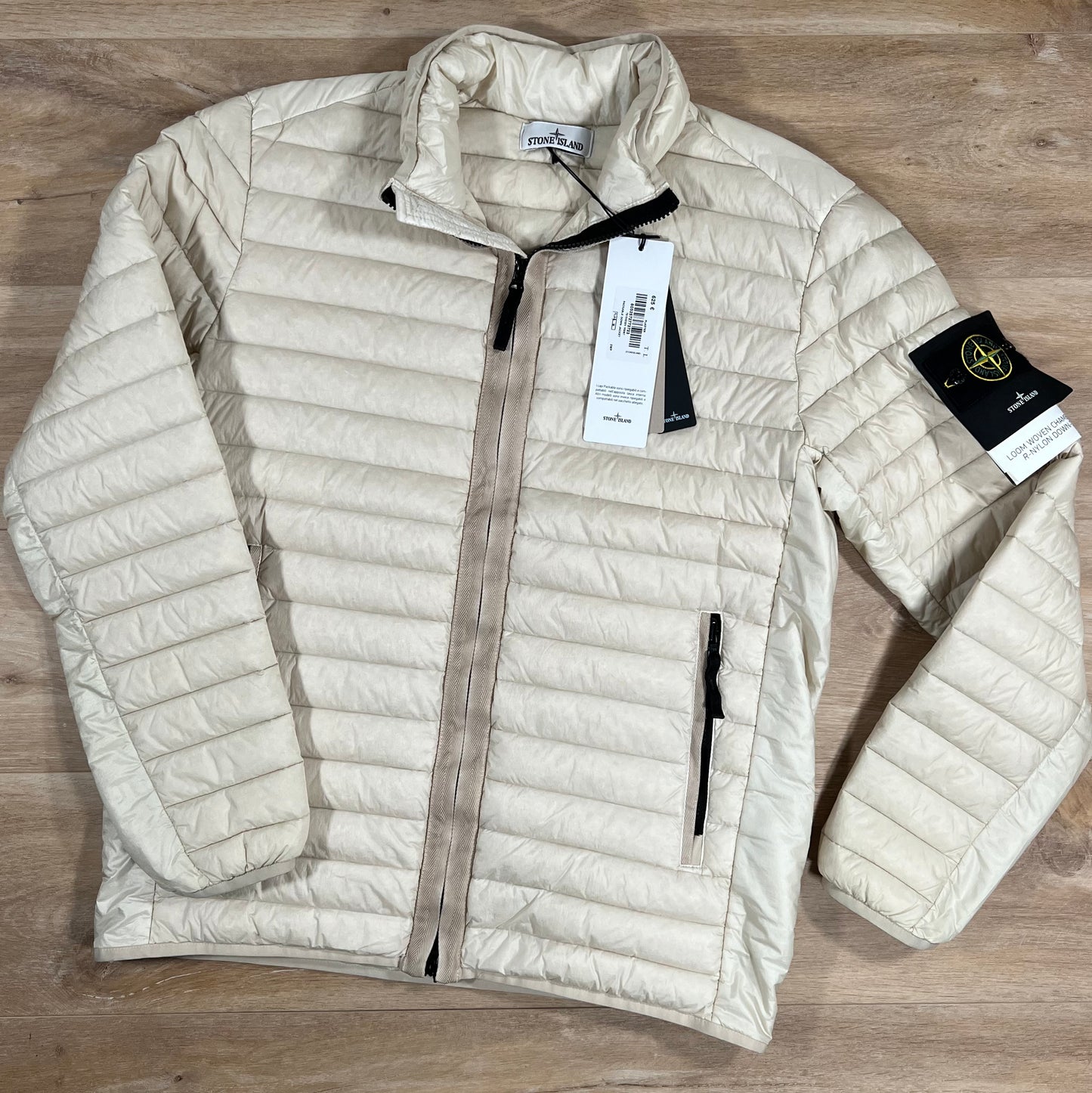 Stone Island Nylon Down-TC Jacket in Stucco