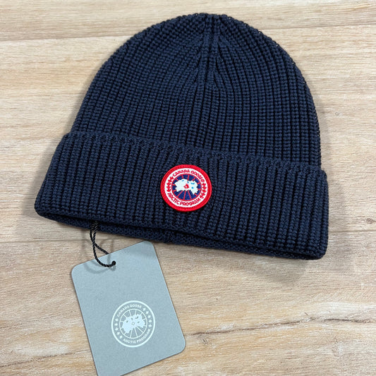 Canada Goose Rib Toque Beanie in Navy