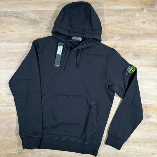 Stone Island Pullover Hoodie in Black