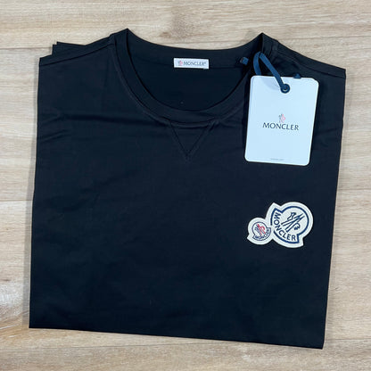 Moncler Double Logo T-Shirt in Black