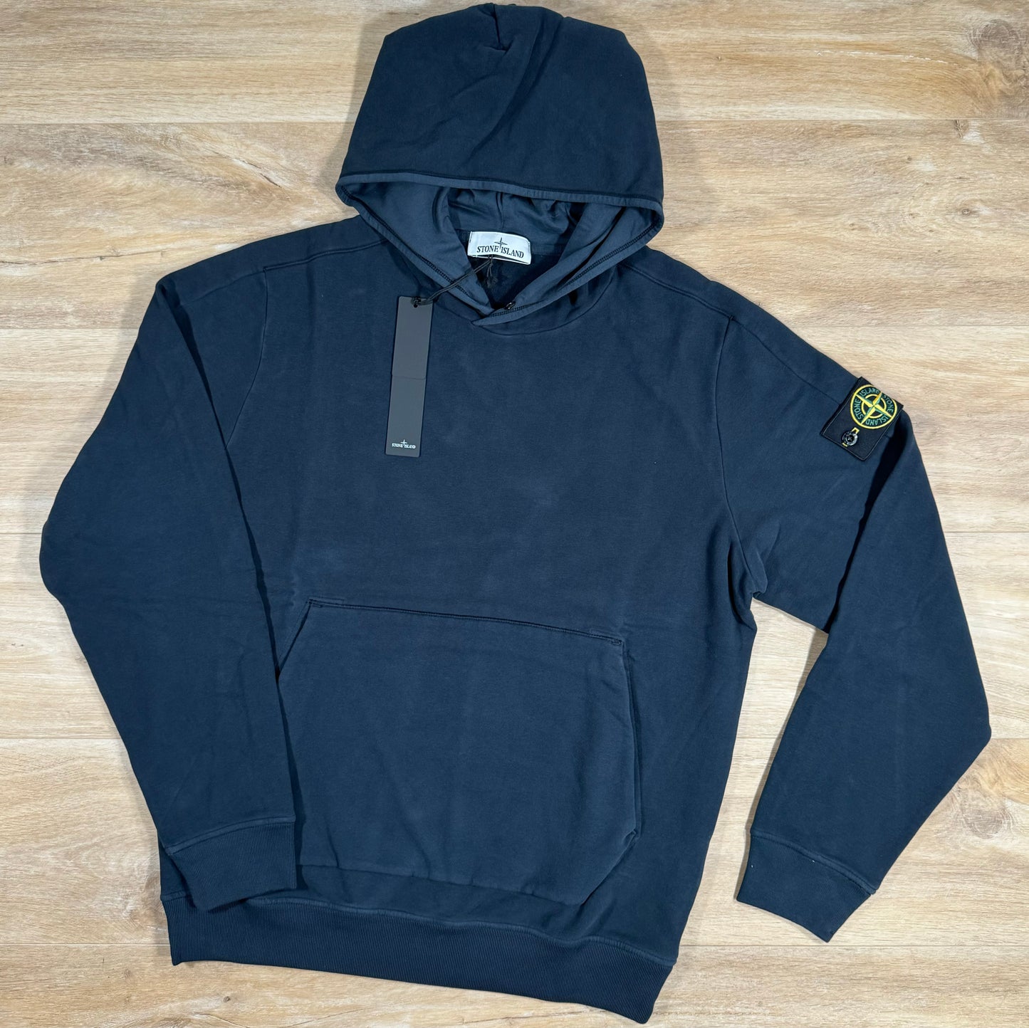 Stone Island Stretch Cotton Hoodie in Navy