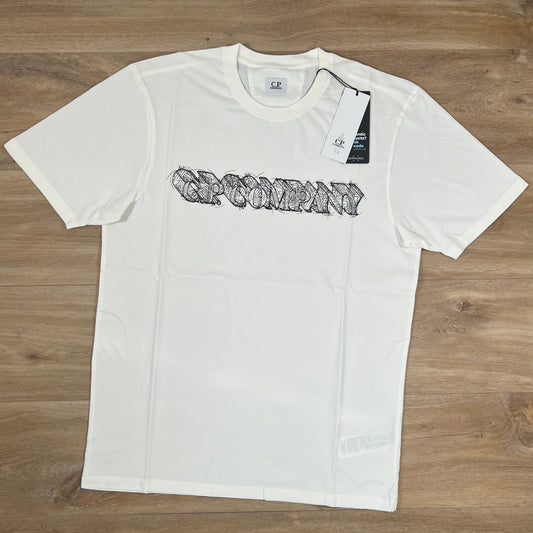 C.P. Company Relaxed Logo T-Shirt in White