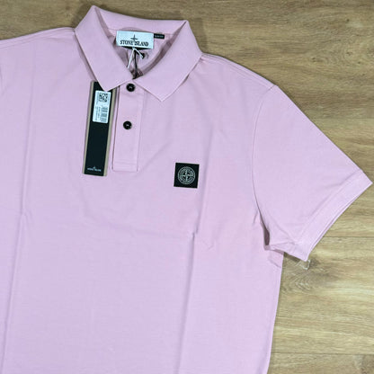 Stone Island Slim Polo Shirt in Pink