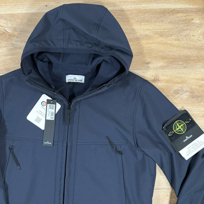 Stone Island Soft Shell-R Jacket in Navy