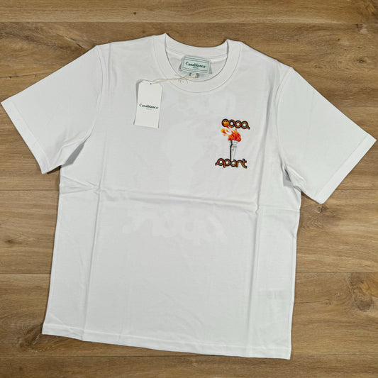 Casablanca La Flamme T-Shirt in White