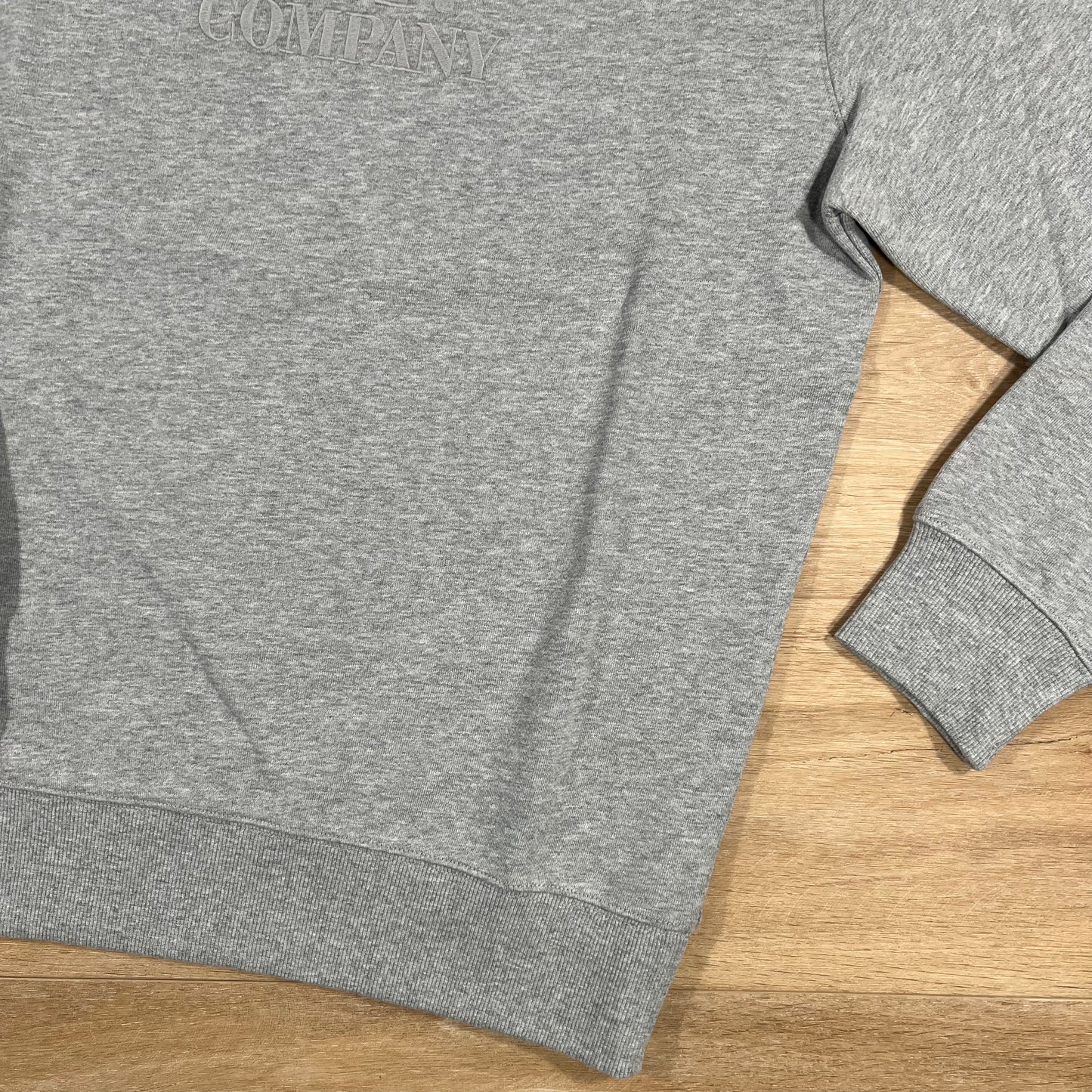 C.P. Company Diagonal Raised Logo Sweatshirt in Grey