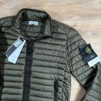 Stone Island Nylon Down-TC Jacket in Olive