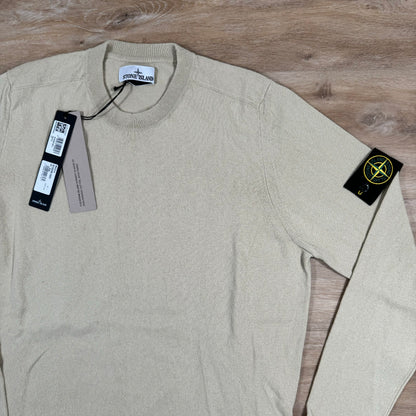 Stone Island Crewneck Knit Sweatshirt in Ecru