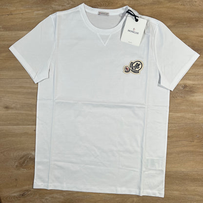 Moncler Double Logo T-Shirt in White
