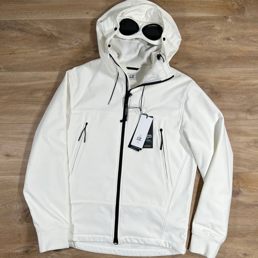 C.P. Company Shell-R Goggle Jacket in White